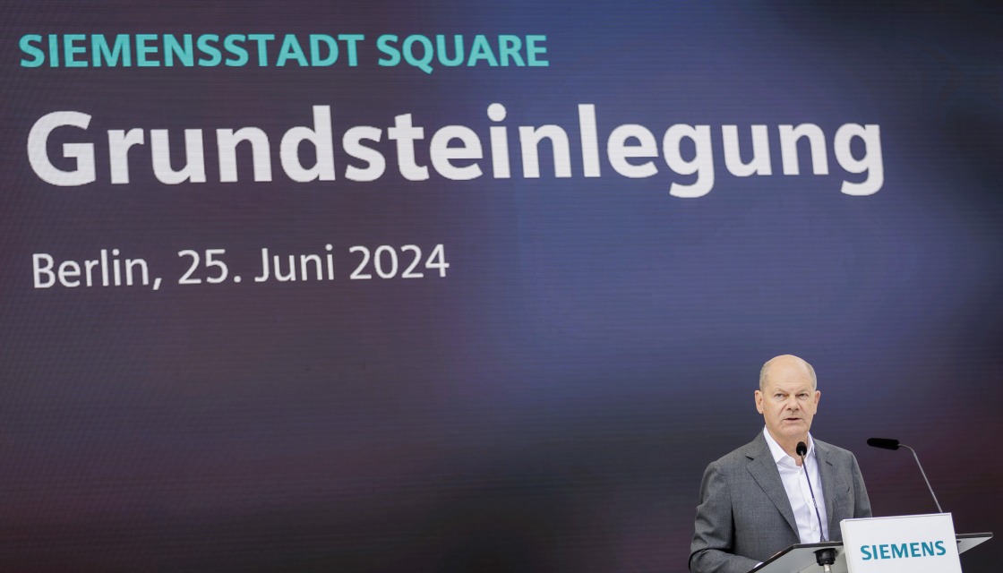 Grundsteinlegung Siemensstadt Bundeskanzler